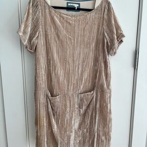Velvet Short Sleeve Dress